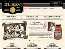 Tablet Screenshot of delgrossosauce.com